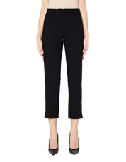 Ann Demeulemeester Black Cropped Wool Trousers 140729